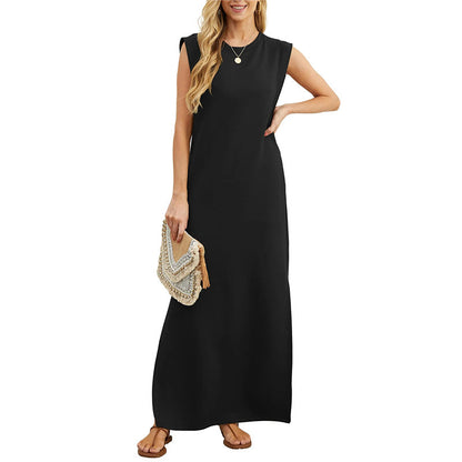 💕Limited Hot Sale 60% OFF💃🌿Women's Casual Loose Split Wrinkle-Free Long Dress