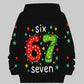 ⌛ Only 3 Days Left – 50% off everything! ⏰ Kids' Christmas Hoodie with "67" Graphic Print