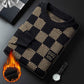 ❄️Winter Specials❄️Men‘s Plaid Printed Half High Neck Thickened Pullover Sweater