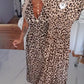 ⏳Off-Season Special Sale 50% OFF⏰Women's V-Neck Leopard Print Dress