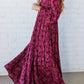 🎅Christmas Special Deal 49%OFF-💃Women’s Floral Rayon Smocked-Waist Lined Maxi Dress