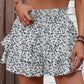 📢📢57% OFF !! ⏰Solid Color Stretch Waist Layered Short Skirt
