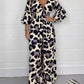 🔥Hot Sale 50% Off🍃Leopard print V-neck jumpsuit