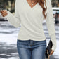 👚 60% OFF NOW! 🔥 Women's Elegant V-Neck Knit Top - Soft & Versatile, Perfect for Casual and Office Wear ✨