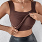 🔥Hot Sale-50% OFF🔥Women's U Neck Thermal Tank Tops With Built-In Bra