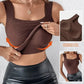 🔥Hot Sale-50% OFF🔥Women's U Neck Thermal Tank Tops With Built-In Bra