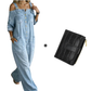 ⏳🔥LIMITED-TIME 50% OFF! 👗 Loose Fit Wide-Leg Overall Jumpsuit with Pockets – Effortless Comfort & Style ✨