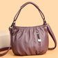 🔥Casual Pleated Bucket Soft Leather Handbag Shoulder Bag
