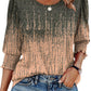 ⏰Limited Time Sale 50% Off🏖️Women Dressy Casual 3/4 Length Sleeve Blouses with Smocked Cuffs