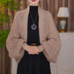 Fashion hollowed-out knitted shawl jacket