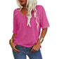 💖✨This Week's Special Price ￡15.99🌸Women's Solid Color V-Neck T-shirt