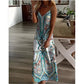 Boho  Paisley Cami Maxi Dress 👱🏻‍♀️Flowy Summer Sundress for UK Beach & Garden Parties🎀