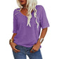 💖✨This Week's Special Price ￡15.99🌸Women's Solid Color V-Neck T-shirt