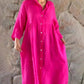 Women's Loose Cotton Shirt Dress
