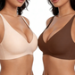 🌸💕Jelly Wireless Womens Comfortable Wireless Bras Push Up Bralettes Seamless Tshirts Bras Deep V Everyday Bras
