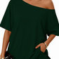 Women’s Off-Shoulder Top & Shorts 2-Piece Set