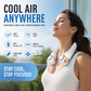 🥳2026 HOT SALE🥳💨 48% OFF!🍃 Neck Air Conditioner Fan – Ultra‑quiet, 360° rotating, 3 speeds. Hands‑free cooling, long battery. Summer essential! 😎🌬️