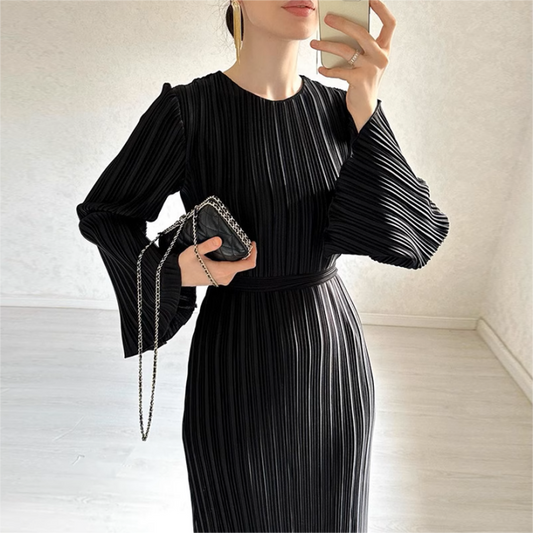 💕Free shipping💕New Elegant Flare Sleeves Dress - Timeless & Flattering