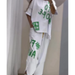 Women’s Casual Loose Fit Two-Piece T-Shirt & Pants Set