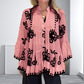Women’s Boho Style Printed Ruffle Top
