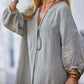 🔥2026 HOT SALE🔥🌸Women’s Minimalist Cotton Linen V-neck Long Dress