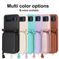 Leather case with card holder and zip for Samsung Galaxy Z Flip3/4/5/6