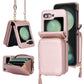Leather case with card holder and zip for Samsung Galaxy Z Flip3/4/5/6