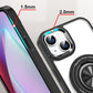 Magnetic Shockproof Phone Case With 360° Rotatable Ring Holder Stand