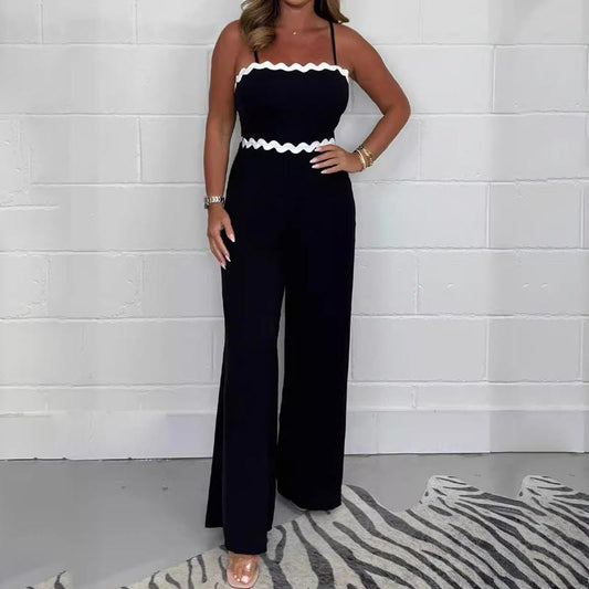 💕Limited Sale 50% OFF💕Women’s Elegant Sling Jumpsuit with Built-in Bra