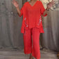🔥Limited Time 50% OFF🔥Women's Cotton Linen V-Neck 2-Piece Set