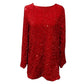 🎀Dance All Night Sequin Back Tie Up Bow Loose Mini Cute Dress🎀