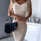 🌷💝Last Day Sale 49%OFF - 👗Knit Pullover Sweater and Cami Dress Set