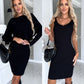 🌷💝Last Day Sale 49%OFF - 👗Knit Pullover Sweater and Cami Dress Set