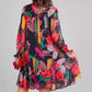 🌷Limited Time 48% OFF💞Long Sleeve Round Neck Lightweight Floral Dress