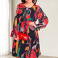 🌷Limited Time 48% OFF💞Long Sleeve Round Neck Lightweight Floral Dress