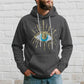 Men's Casual Long Sleeve Evil Eye Hooded Sweatshirt