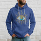 Men's Casual Long Sleeve Evil Eye Hooded Sweatshirt