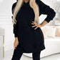 🎁HOT SALE🎁Women's Fashion Solid Color Hoodie And Lined Leggings Two-Piece Set