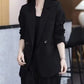 Women's Trendy Solid Color Two-Piece Outfits Blazer & Pants