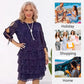 🎄Women's Casual Printed Tiered Layered Swing Dress