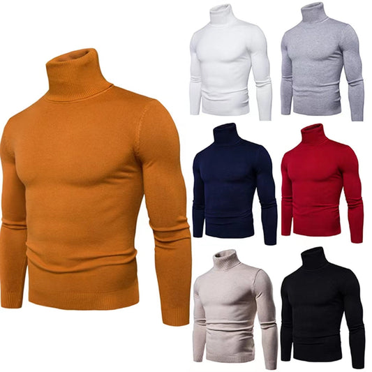 2024 New Men's Warm Turtleneck sweater