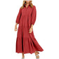 🔥Limited Time 50% OFF🔥Women's Plus Size Casual Lapel Long Dress