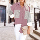 Women's Casual Leopard Print Button-Down Jacket