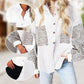 Women's Casual Leopard Print Button-Down Jacket