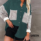 Women's Casual Leopard Print Button-Down Jacket