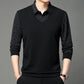Men's Faux 2-Piece Long Sleeve Shirt