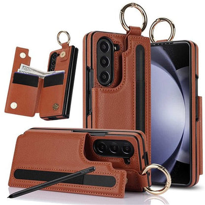 PU leather Wallet Phone Case with Pen Slot  for Samsung Z Fold3/4/5/6