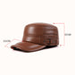 🎊Year-End Sales - 50% OFF 🎊PU Leather Flat Top Warm Baseball Cap