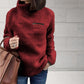 Women's Turtleneck Pullover With Zipper Detail