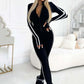 🌸Women's Sporty Zip-Up Long-Sleeve Jumpsuit